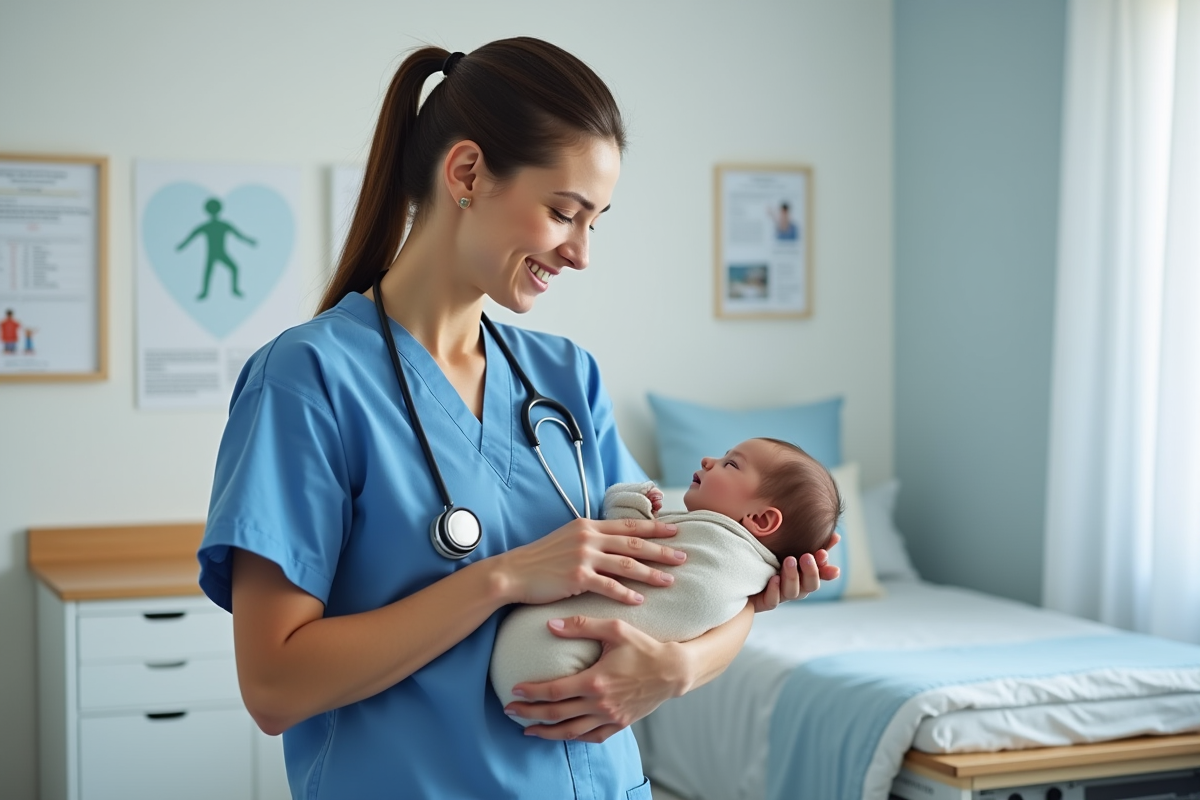 Pédiatre montre comment vérifier la respiration d